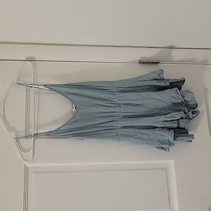 Tilly's Blue Ruffle Layered Romper Size S